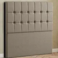 Venezia Double Floor Standing Headboard - Mink