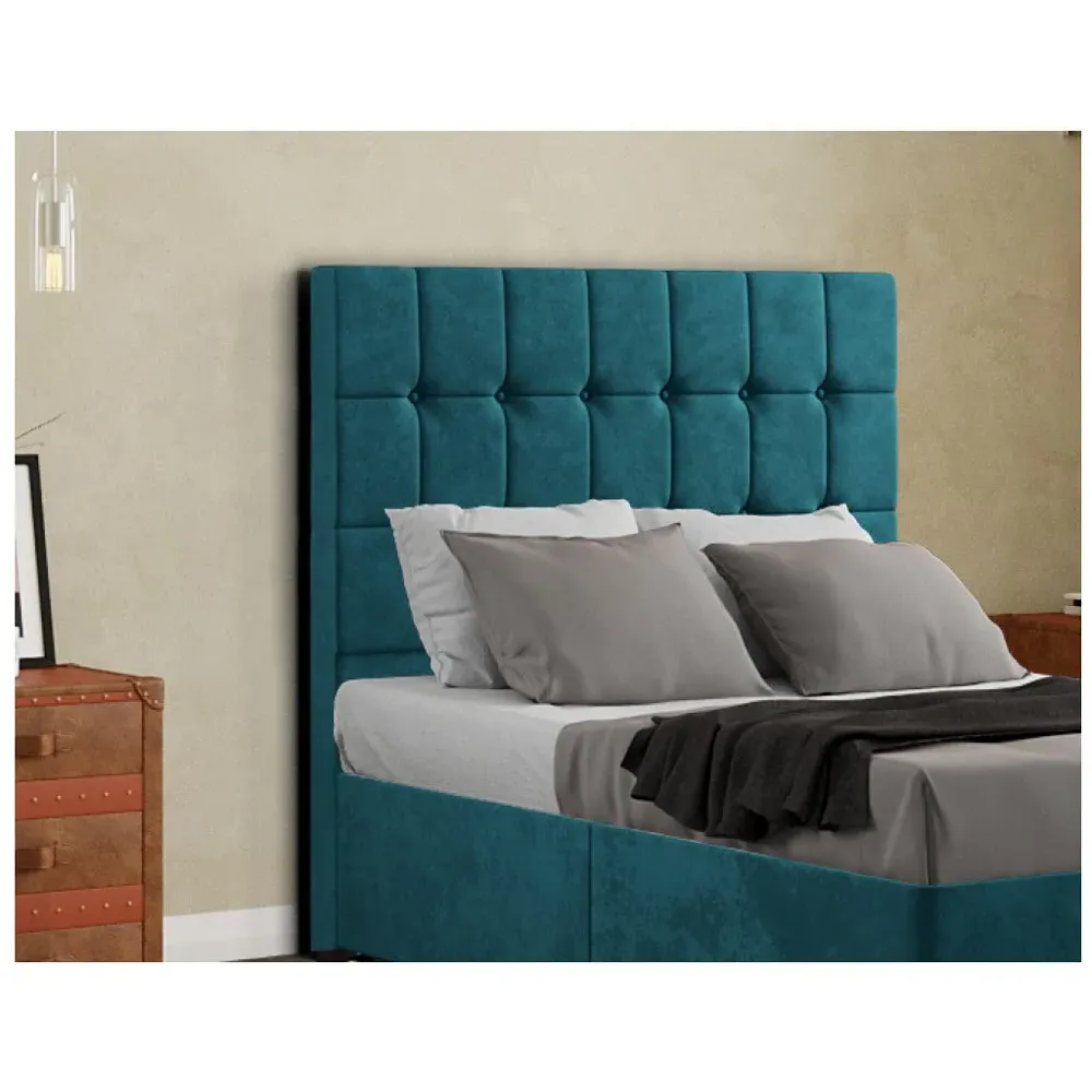 Venezia King Floor Standing Headboard - Green, Plush