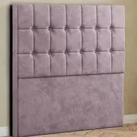 Venezia King Size Floor Standing Headboard - Pink, Plush