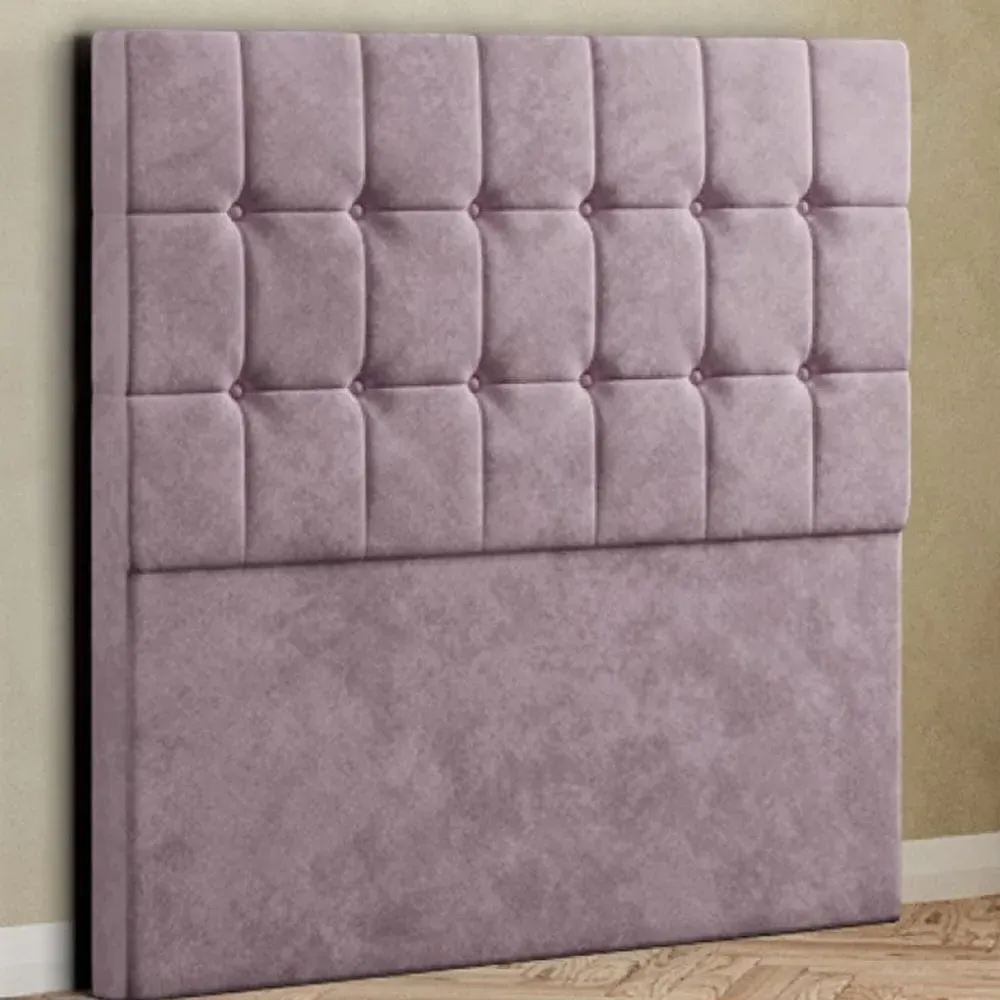 Venezia King Size Floor Standing Headboard - Pink, Plush