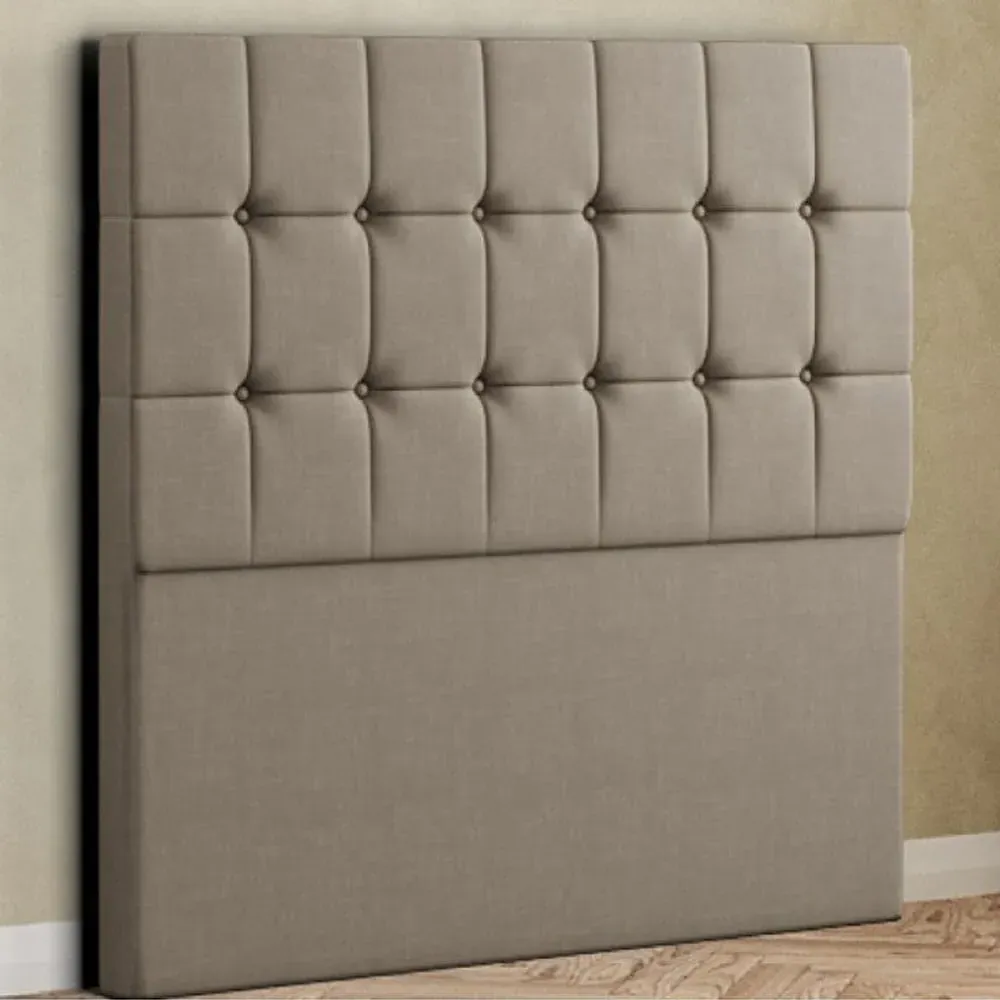 Venezia Small Double Floor Standing Headboard - Cream, Malham Weave