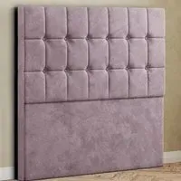 Venezia Small Double Floor Standing Headboard - Pink, Plush