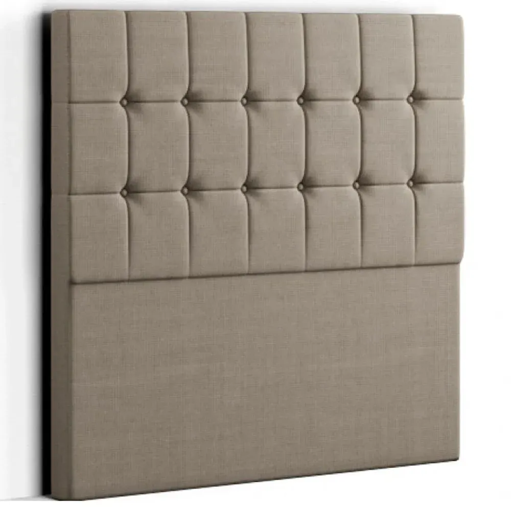 Venezia Super King Floor Standing Headboard - Cream, Linen