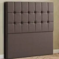 Venezia Super King Floor Standing Headboard - Grey, Malham Weave