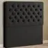 Winchester Double Floor Standing Headboard - Black, Linen