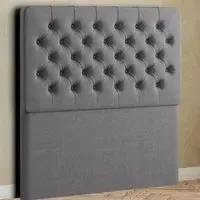 Winchester Double Floor Standing Headboard - Grey, Linen