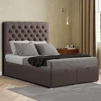 Winchester Double Ottoman Bed with Storage - Grey