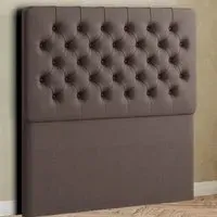 Winchester King Floor Standing Headboard - Grey, Malham Weave