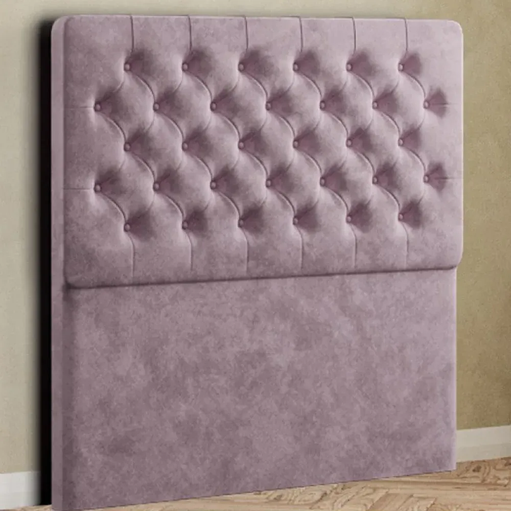 Winchester King Floor Standing Headboard - Pink, Plush