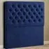 Winchester Single Floor Standing Headboard - Blue, Plush