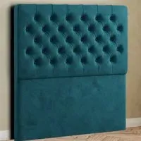 Winchester Single Floor Standing Headboard - Green, Plush