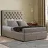 Winchester Single Ottoman Bed with Storage - Beige, Linen