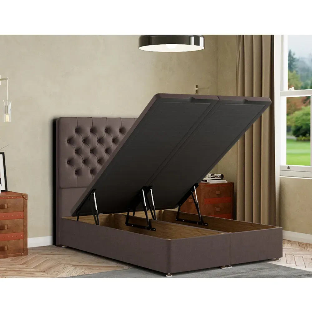 Winchester Single Ottoman Bed with Storage - Grey