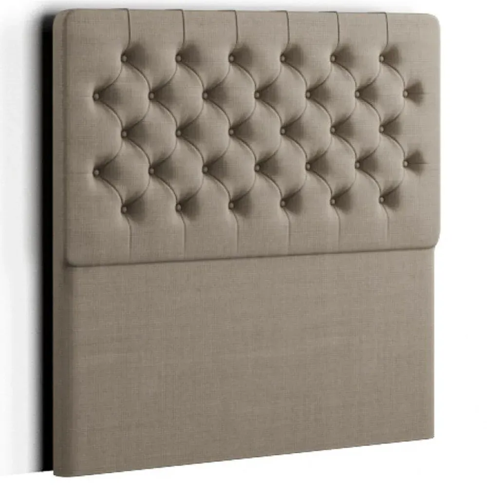 Winchester Small Double Floor Standing Headboard - Beige, Linen