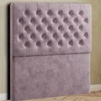 Winchester Small Double Floor Standing Headboard - Pink, Plush