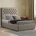 Winchester Small Double Ottoman Bed with Storage - Beige, Linen