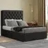 Winchester Super King Ottoman Bed with Storage - Black