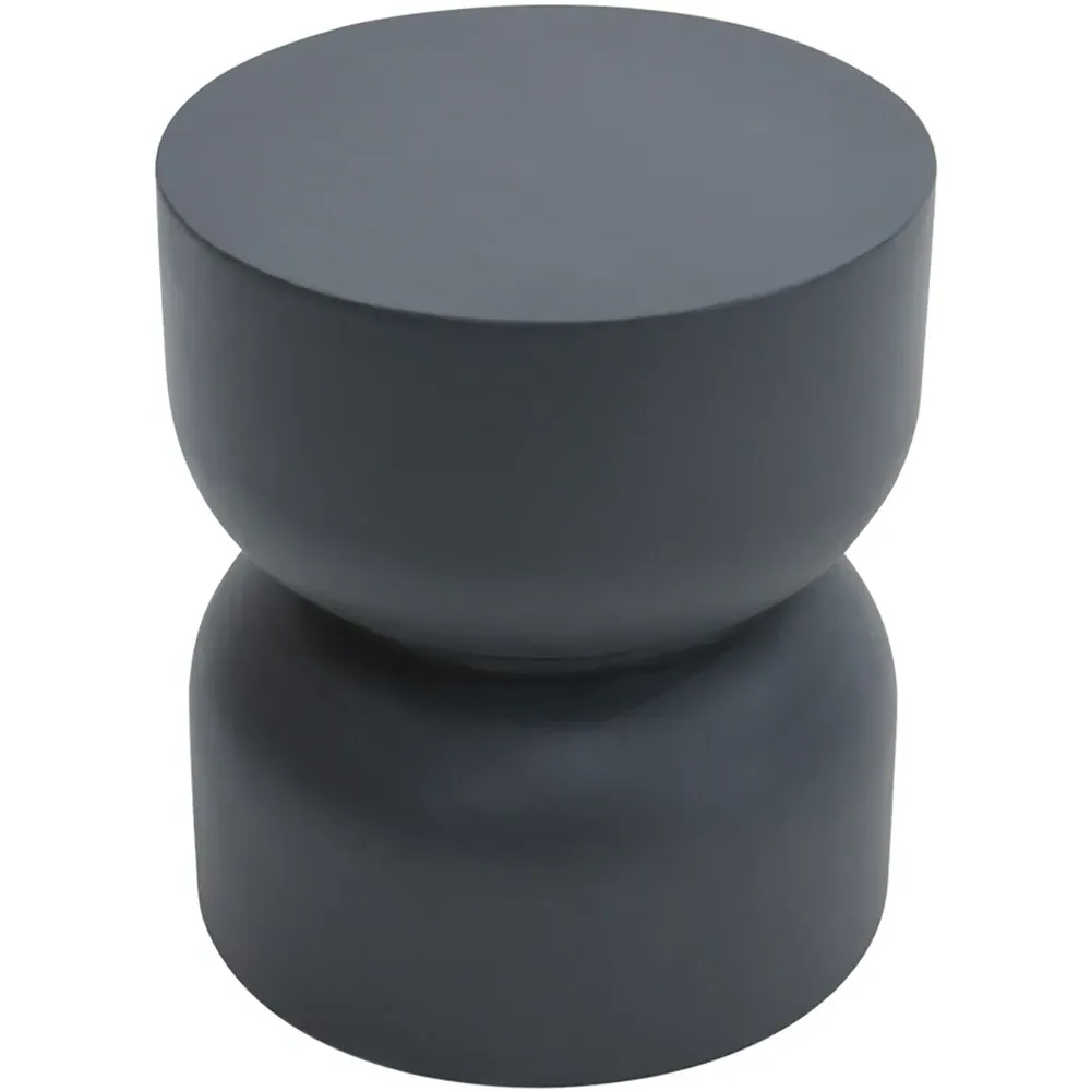 Chronos Hourglass Side Table - Black, GRC