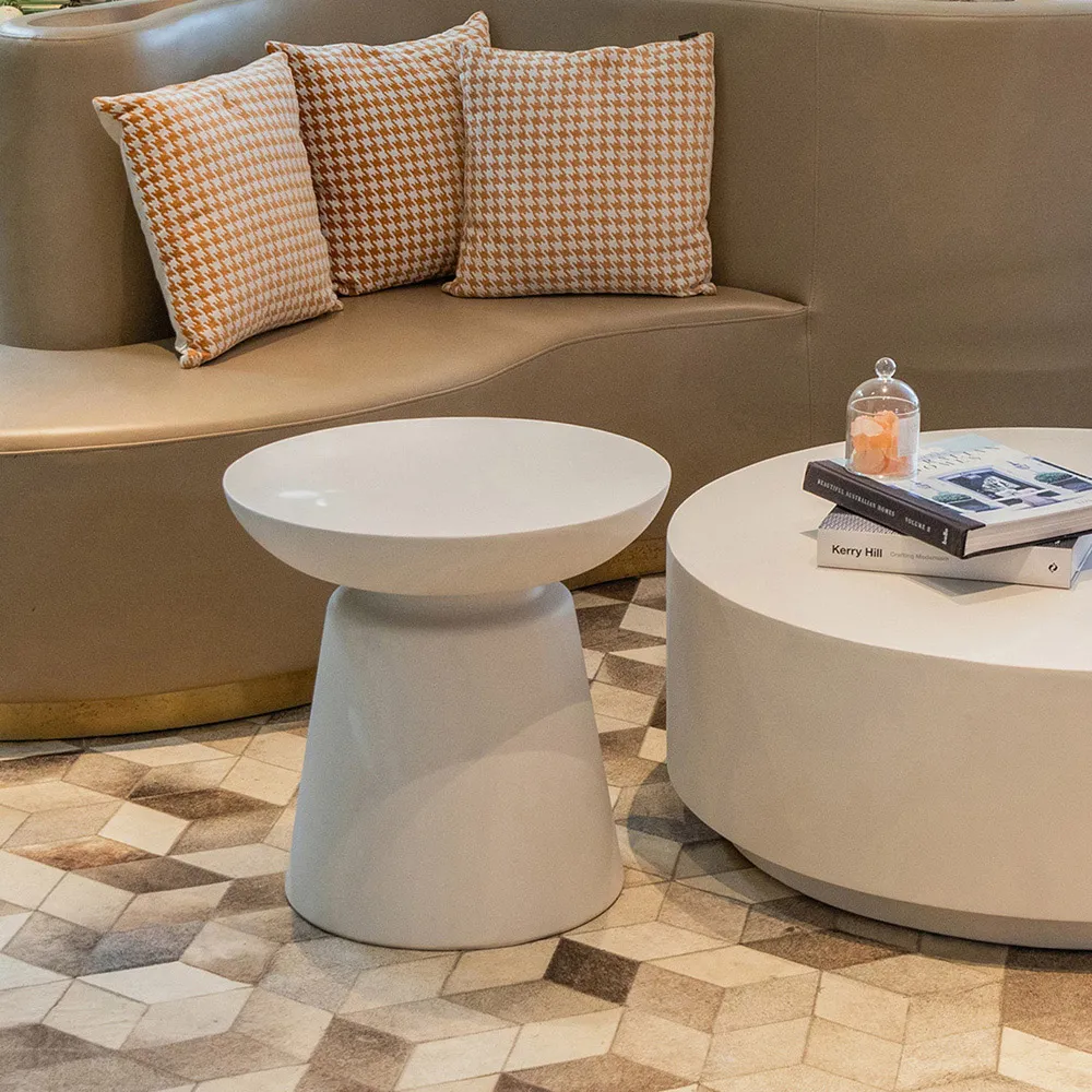 Elementi Kylix Side Table - Cream White, GRC