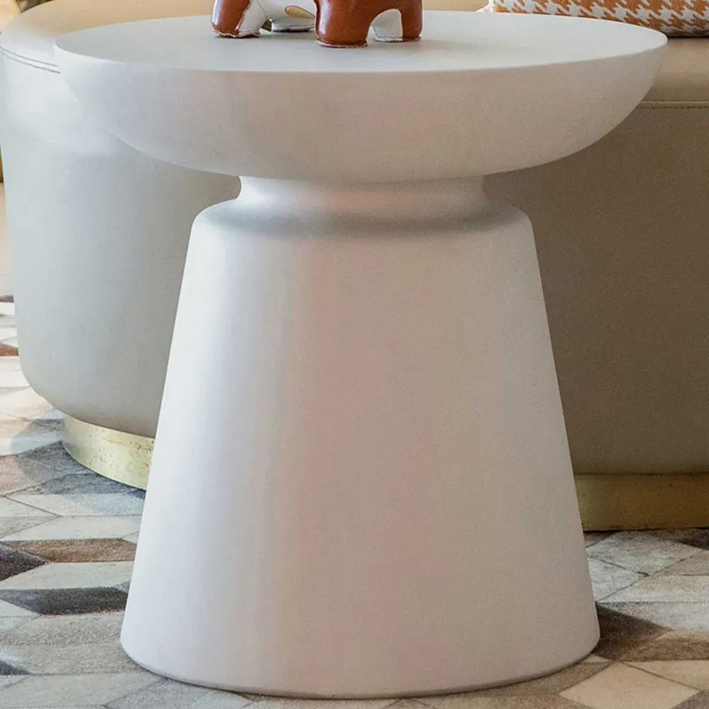 Elementi Kylix Side Table - Cream White, GRC image