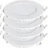12W 4000K Round LED Panel Recessed Downlight 4 Pack
