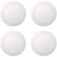 18W 4000K Round LED Panel Recessed Downlight 4 Pack