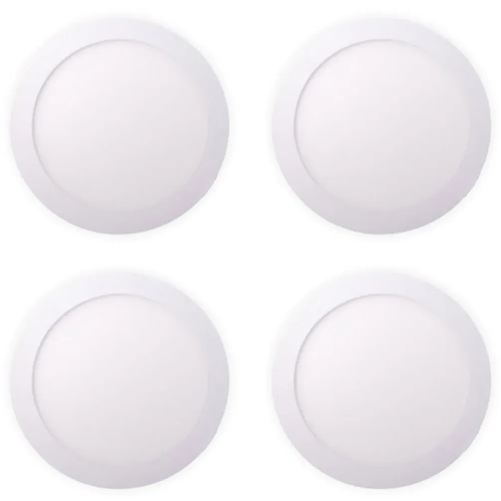 18W 4000K Round LED Panel Recessed Downlight 4 Pack