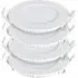 3W 4000K Round LED Panel Recessed Downlight 4 Pack