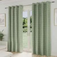 Aspen Thermal Eyelet Curtains 229 x 183cm - Green