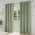 Aspen Thermal Eyelet Curtains 229 x 183cm - Green