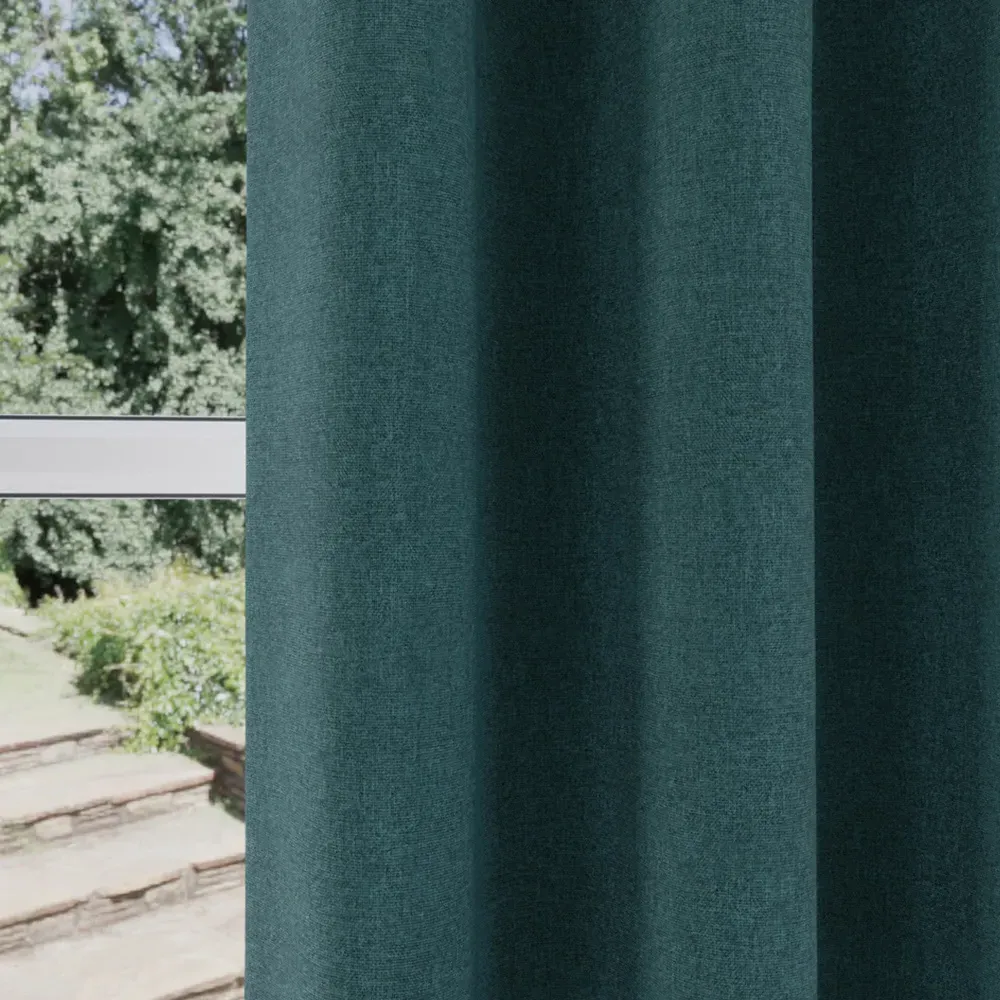 Austin Thermal Blackout Eyelet Curtains - Teal
