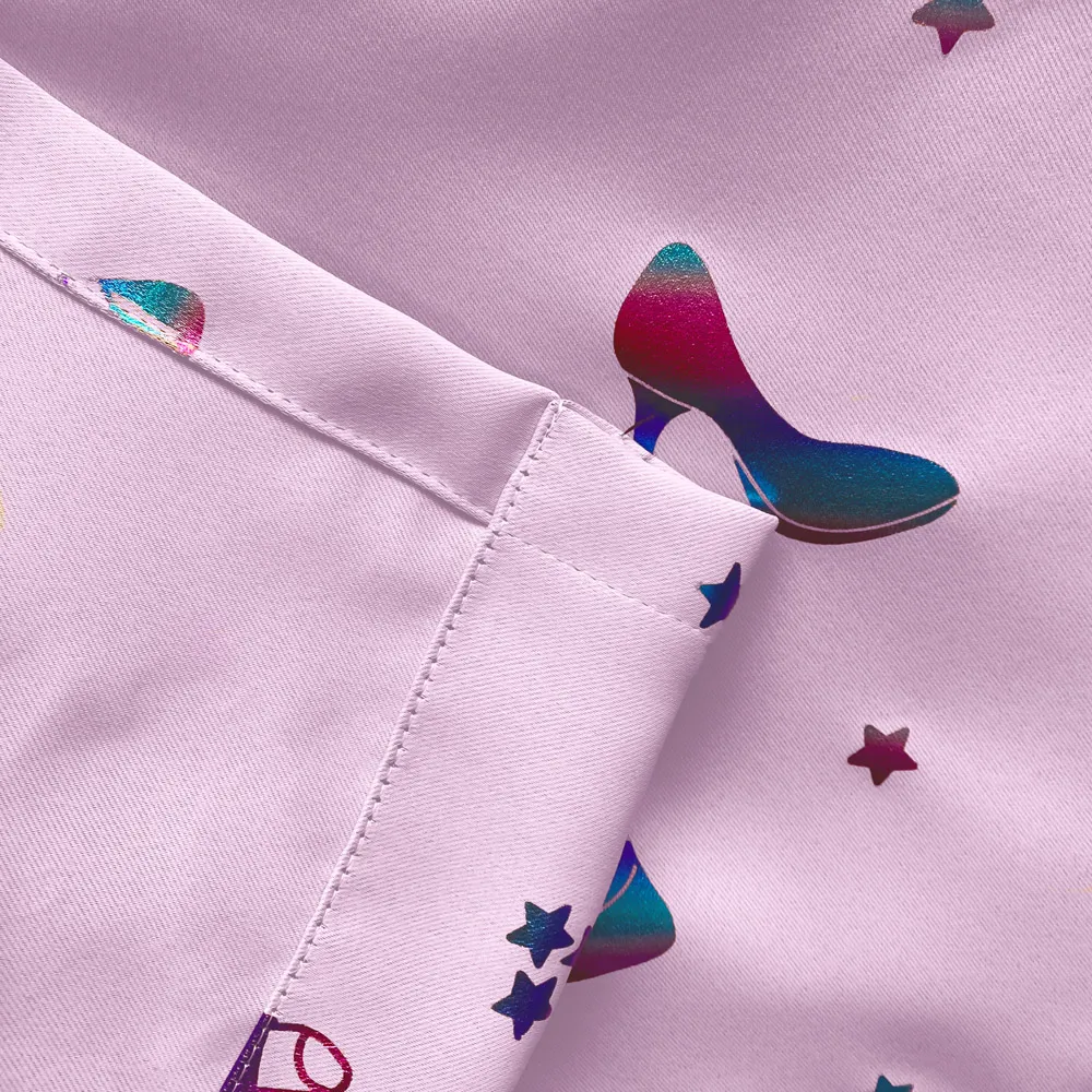 Charm Thermal Darkening Eyelet Curtains - Pink