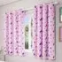 Charm Thermal Darkening Eyelet Curtains - Pink