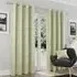 Goodwood Embossed Wave Thermal Eyelet Curtains - Green, Polyester