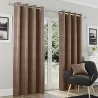 Goodwood Thermal Eyelet Curtains - Bronze, Polyester
