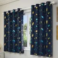 Infinity Thermal Darkening Eyelet Curtains - Blue