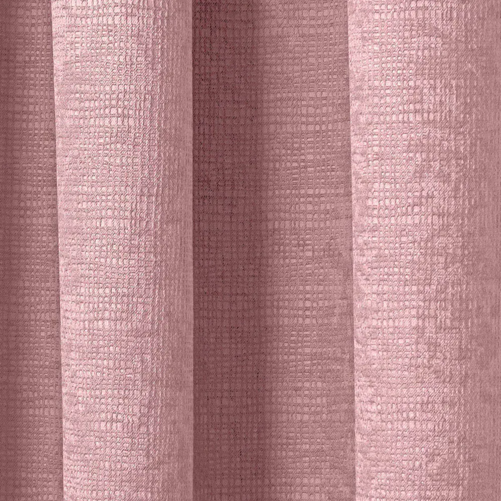 Matrix Thermal Pencil Pleat Curtains - Blush, Polyester