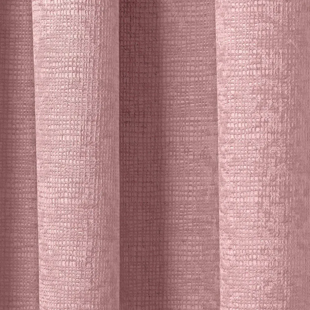Matrix Thermal Pencil Pleat Curtains - Blush, Polyester