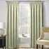 Matrix Thermal Pencil Pleat Curtains - Green, Polyester