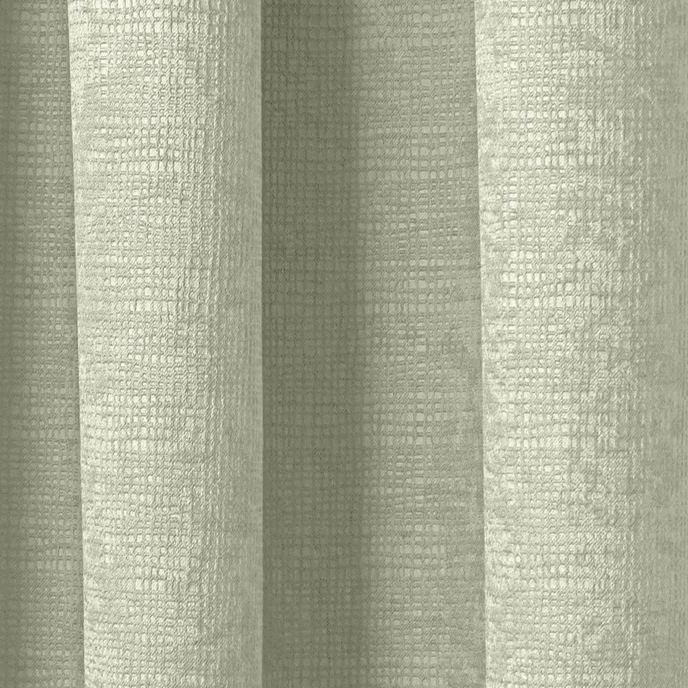 Matrix Thermal Pencil Pleat Curtains - Green, Polyester