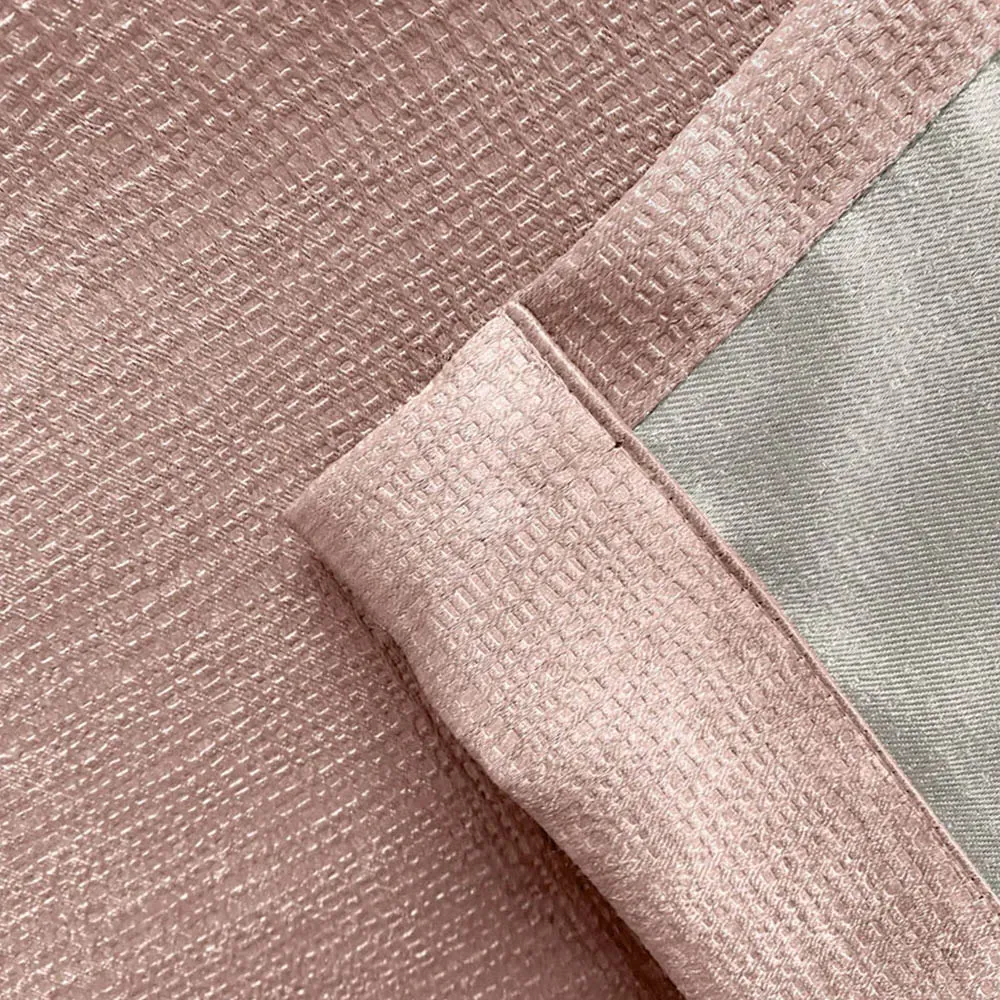 Matrix Thermal Pencil Pleat Curtains - Latte, Polyester