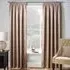 Matrix Thermal Pencil Pleat Curtains - Latte, Polyester