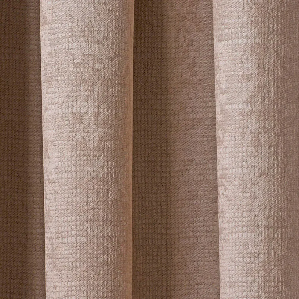 Matrix Thermal Pencil Pleat Curtains - Latte, Polyester