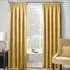Matrix Thermal Pencil Pleat Curtains - Ochre, Polyester