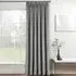 Oxford Thermal Blackout Pencil Pleat Door Curtain - Grey, Velvet