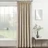 Oxford Thermal Blackout Pencil Pleat Velvet Door Curtain - Cream