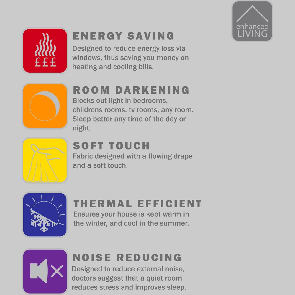 Royale Thermal Darkening Eyelet Curtains - Cream, Boucle