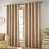 Savoy Thermal Blackout Eyelet Chenille Curtains - Sand