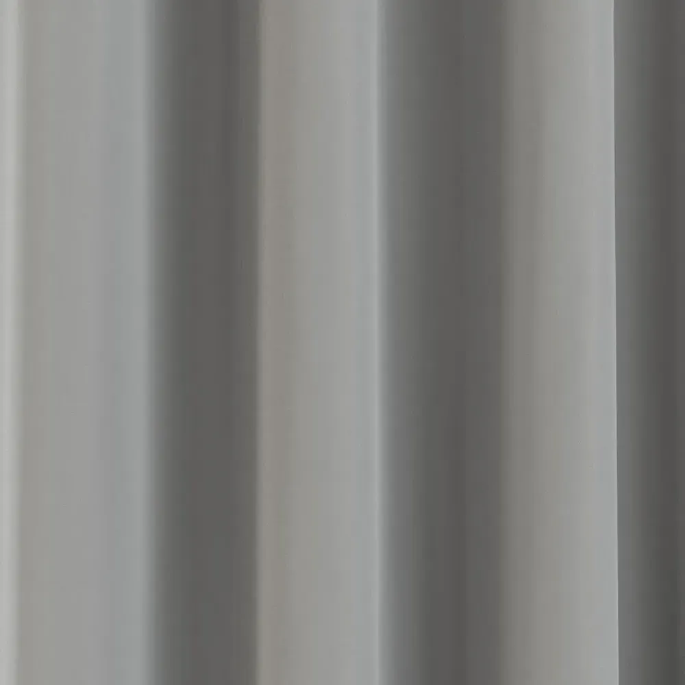Supersoft Blackout Eyelet Thermal Door Curtain - Grey