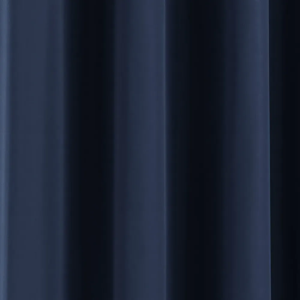 Supersoft Blackout Eyelet Thermal Door Curtain - Navy